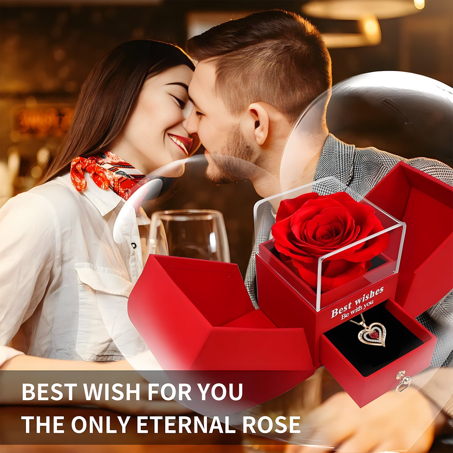 Luxury Rose Jewelry Box